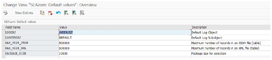 Customizing: manage default values - SEAzam