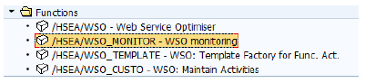 SEAzam - Monitoring - Menu table